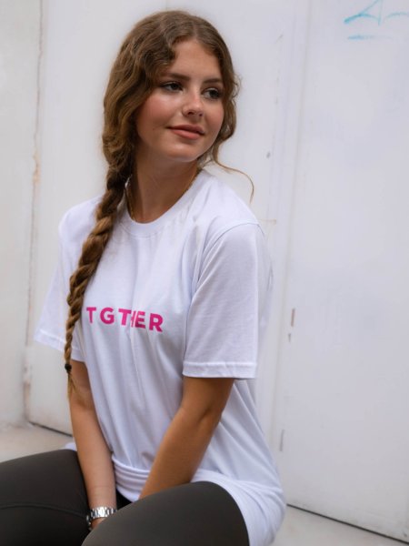TGTHER T-SHIRT LADYS WEISS PINK