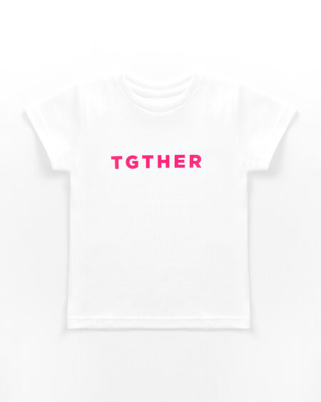 TGTHER T-SHIRT GIRLS WEISS PINK 6/7 JAHRE