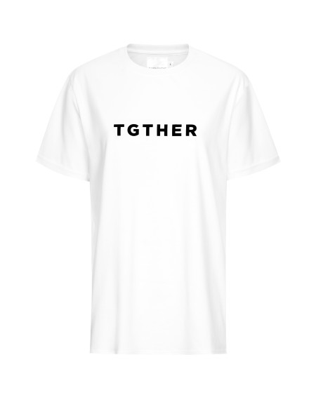 TGTHER T-SHIRT LADYS WEISS SCHWARZ mit Brustzugang M