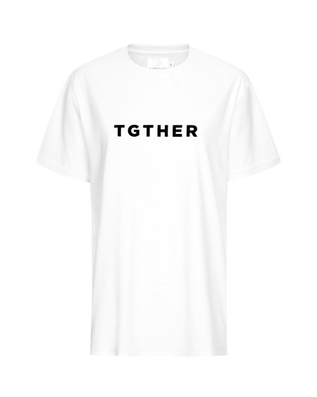 TGTHER T-SHIRT LADYS WEISS SCHWARZ ohne Brustzugang XS