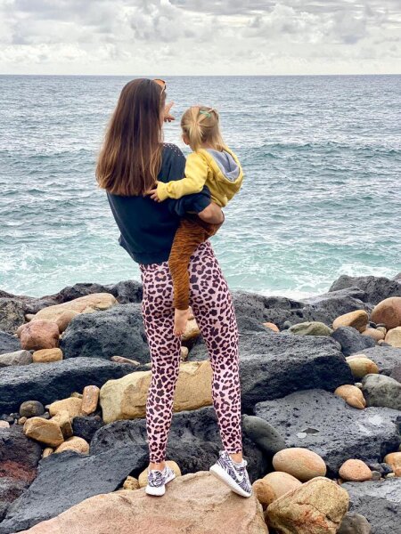 LEGGINGS LEO - ROSE XL