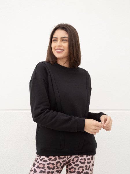 STILLPULLOVER ISSY SCHWARZ L