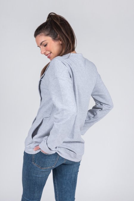 STILLPULLOVER ISSY GRAU