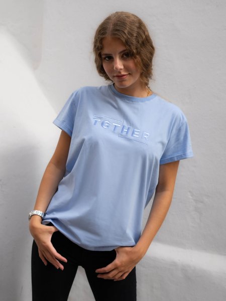TGTHER T-SHIRT BLAU LADY S