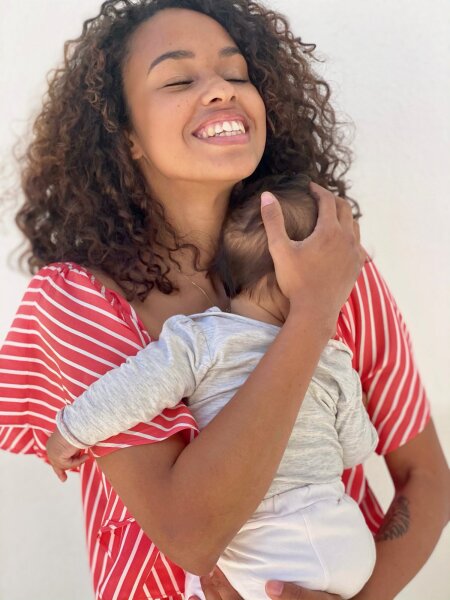 STILLBLUSE NOA ROT/WEISS XS