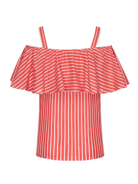 STILLBLUSE NOA ROT/WEISS XS