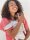 STILLBLUSE NOA ROT/WEISS L