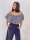 STILLBLUSE NOA BLAU/WEISS XS
