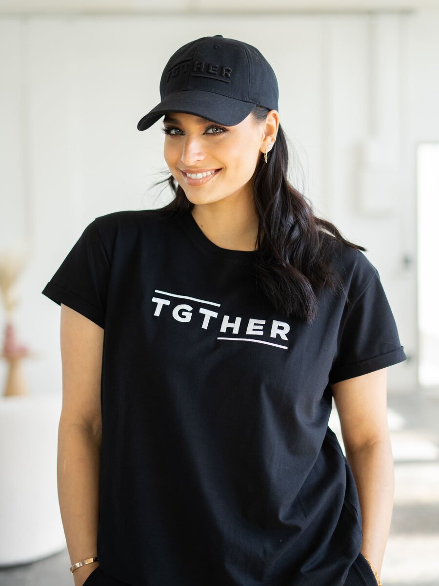 TGTHER T-SHIRT SCHWARZ-WEISS LADY XS