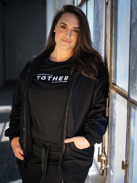 TGTHER T-SHIRT SCHWARZ-WEISS LADY XS