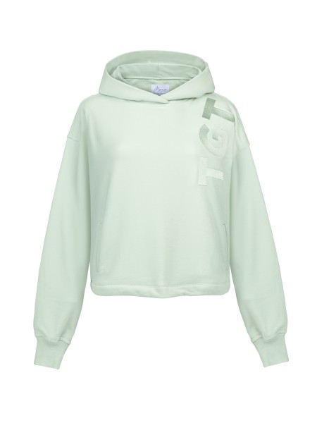 TGTHER CROPPED HOODIE DUSTY MINT M