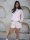 TGTHER CROPPED HOODIE POWDER L