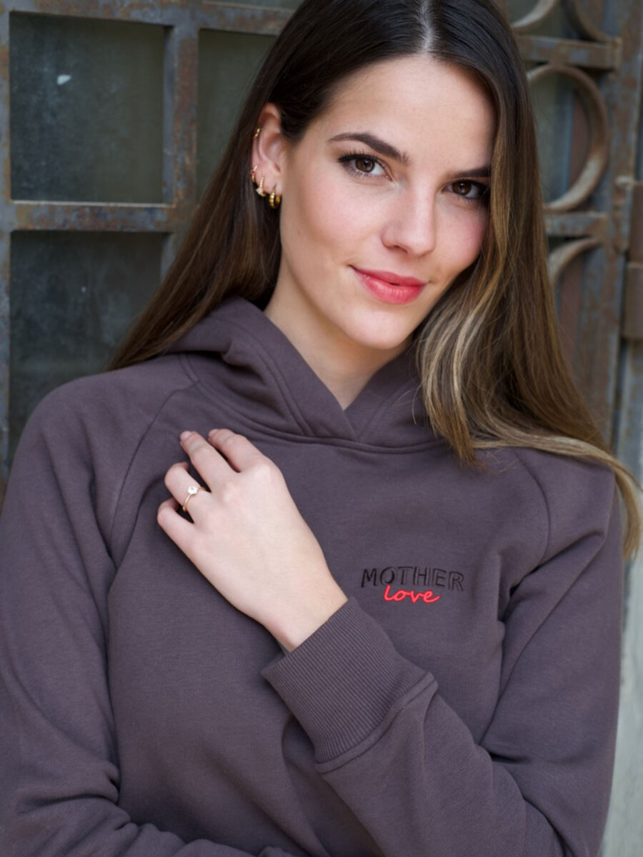 STILLPULLOVER MIT KAPUZE SELMA STAHL Motherlove S