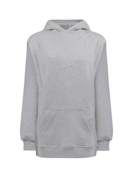 STILLPULLOVER MIT KAPUZE LISA GRAU XS