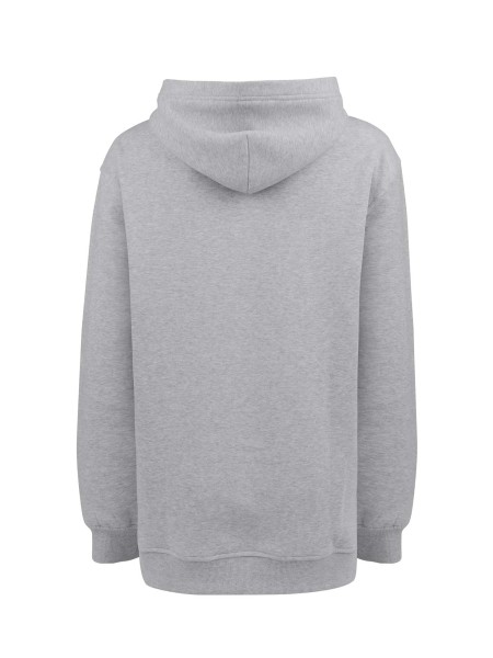 STILLPULLOVER MIT KAPUZE LISA GRAU XL