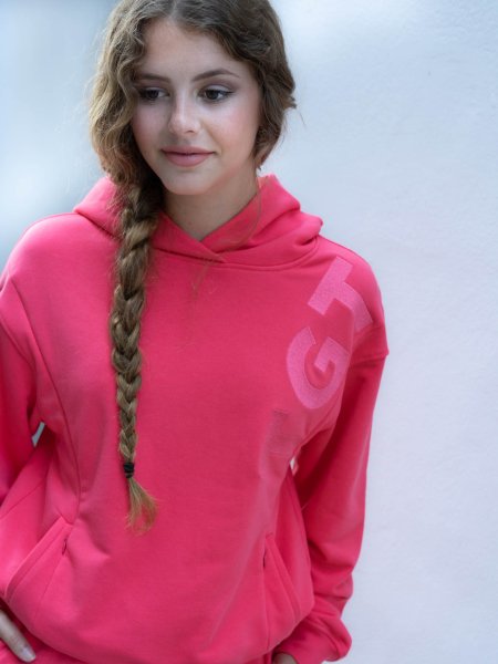 STILLPULLOVER TGTHER MIT KAPUZE KORALLE