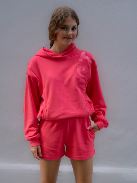 STILLPULLOVER TGTHER MIT KAPUZE KORALLE