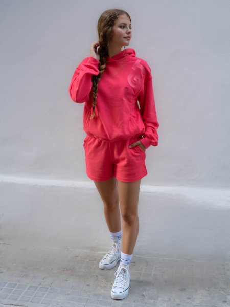 STILLPULLOVER TGTHER MIT KAPUZE KORALLE M