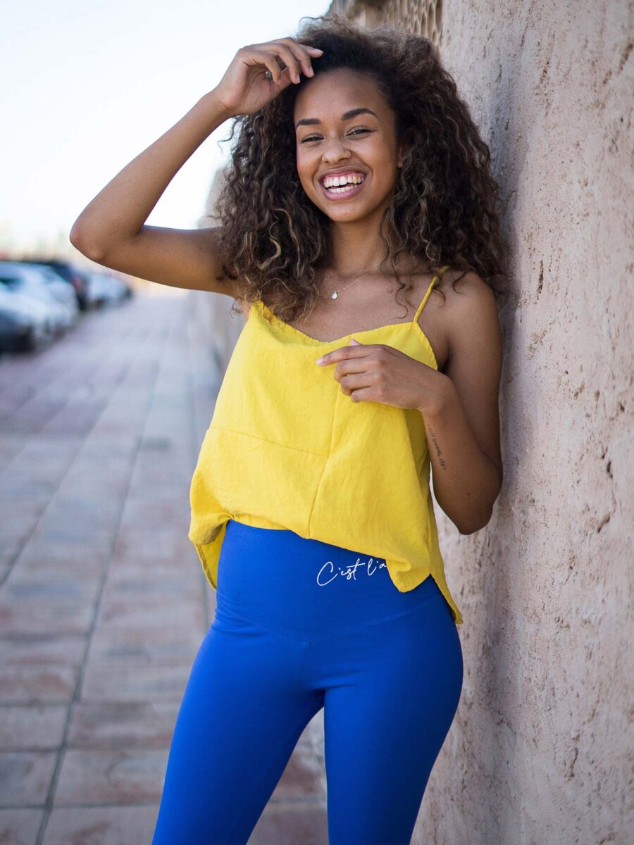 LEGGINGS SAPHIR BLAU XS