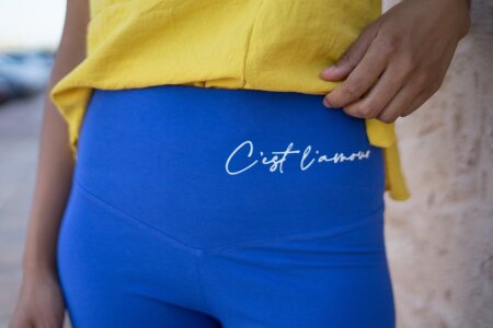 LEGGINGS SAPHIR BLAU XS