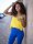LEGGINGS SAPHIR BLAU S